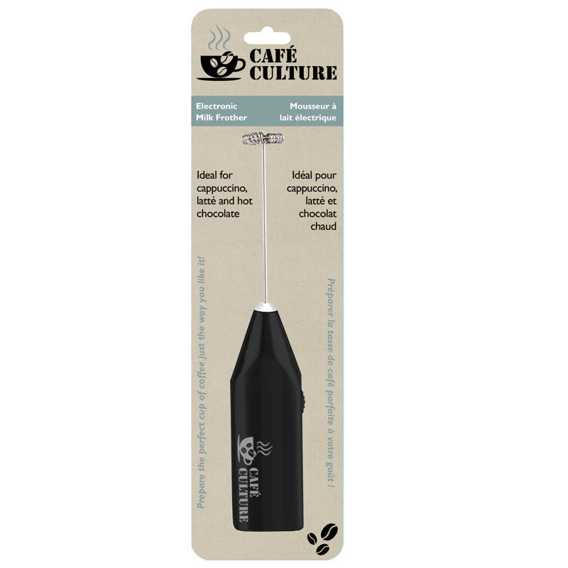 Café Culture | Black electronic manual milk frother