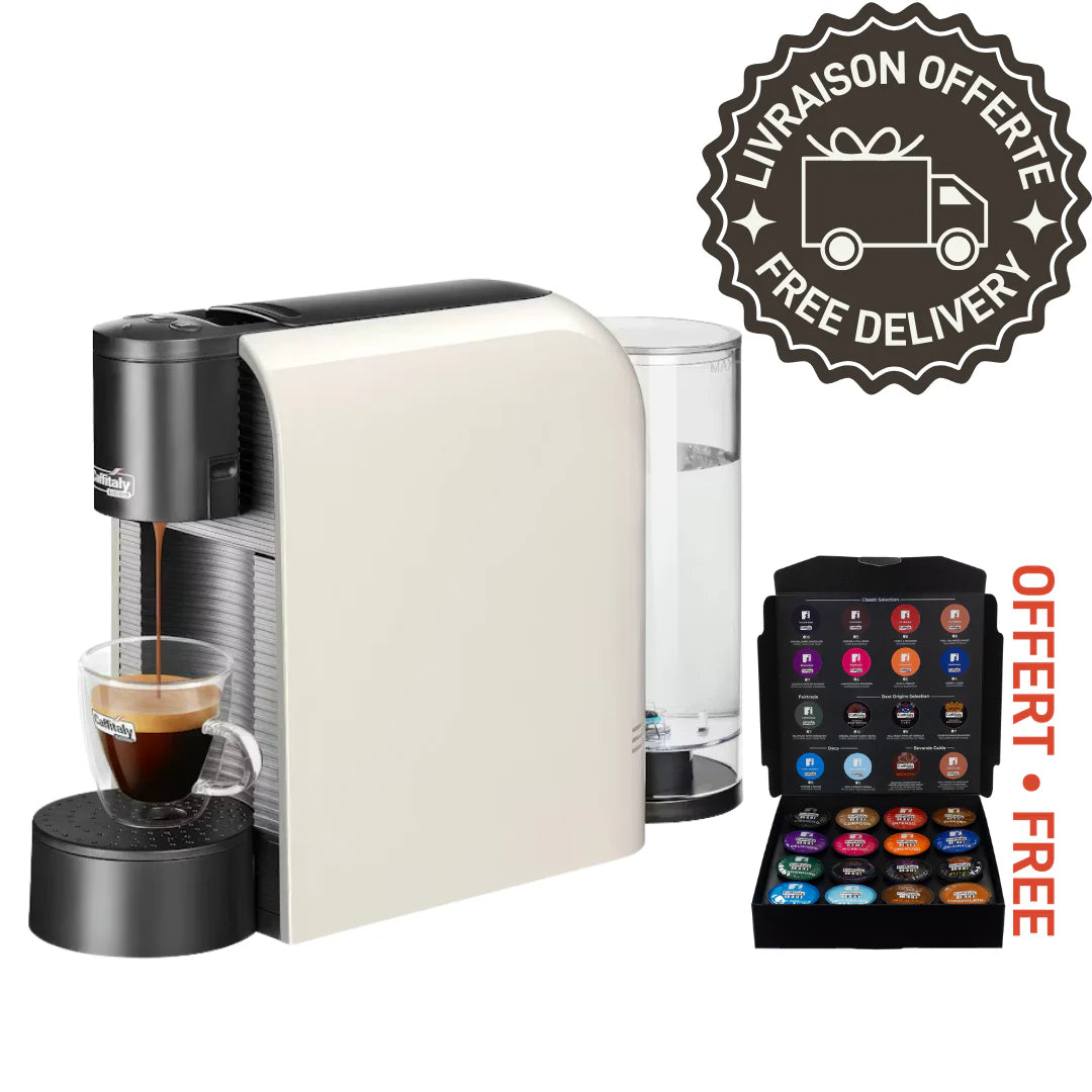 Caffitaly coffee machine | S36 white + tasting box