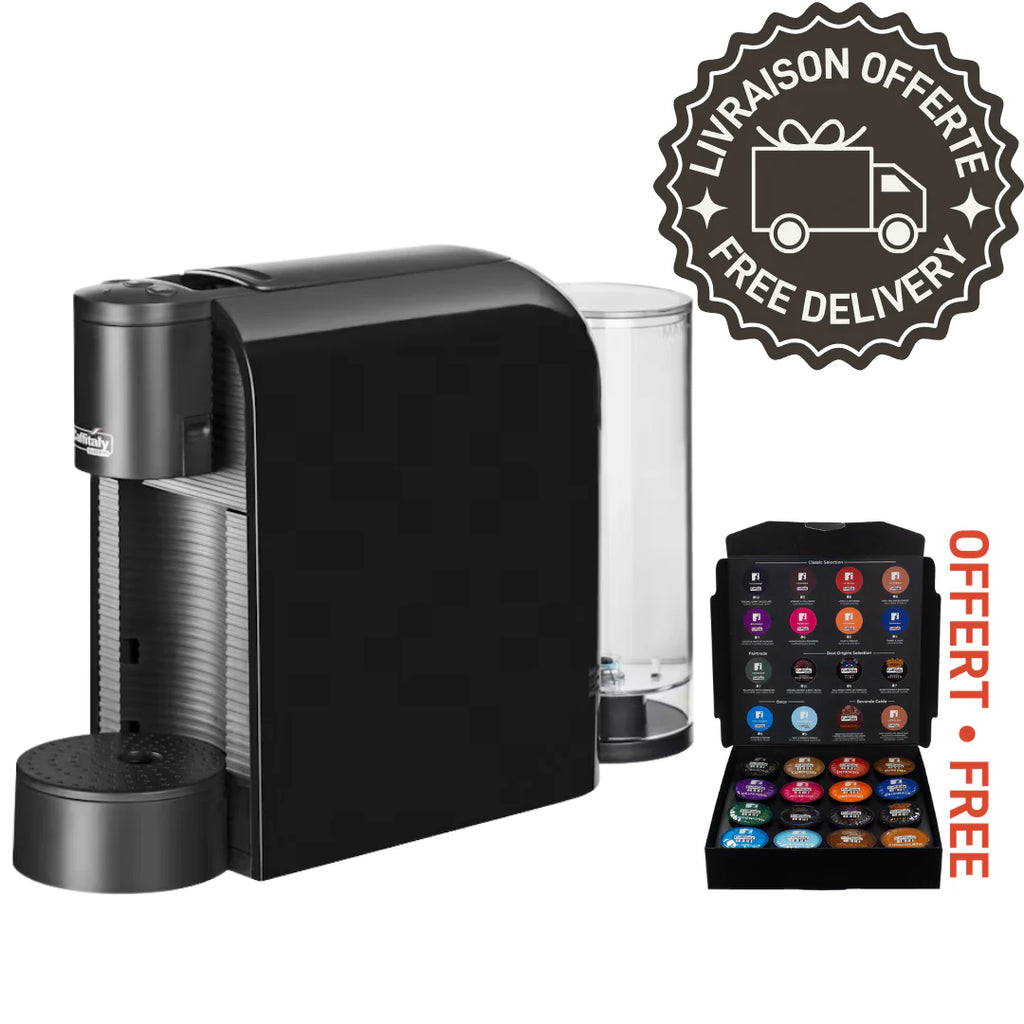 Caffitaly coffee machine | S36 black + tasting box