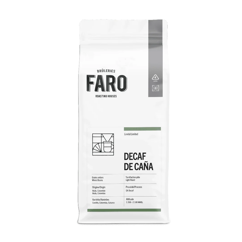 Faro Roasters | Colombian Natural Decaffeinated Coffee with Cane Sugar - 454g