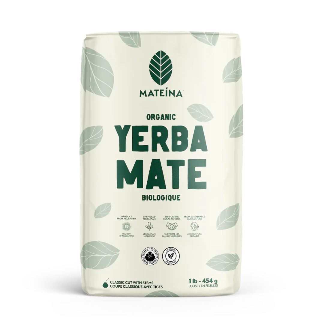 Mateina | Organic and Fair Trade Yerba Mate Leaf Tea - 454g