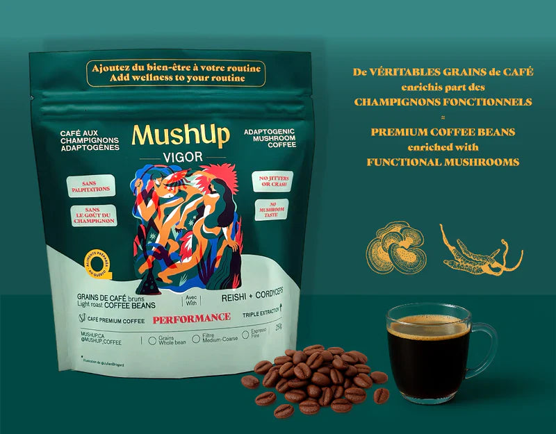 MushUp | Vigor biologique - RENFORCEMENT PHYSIQUE - 500gr